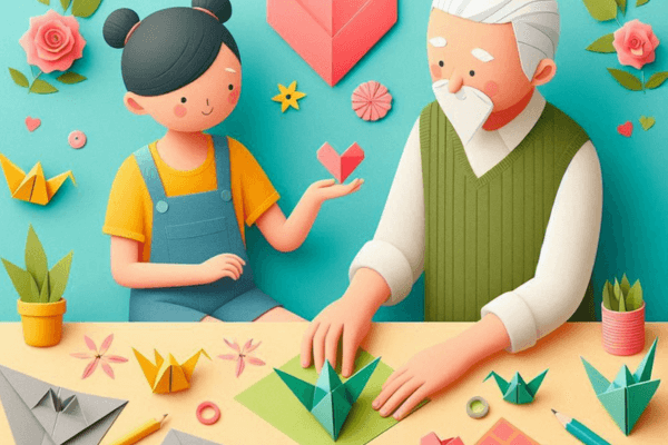 Atividades de Origami Para Avós e Netos Criarem Juntos