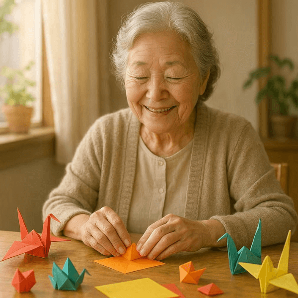Benefícios do Origami para o Bem estar emocional de idosos